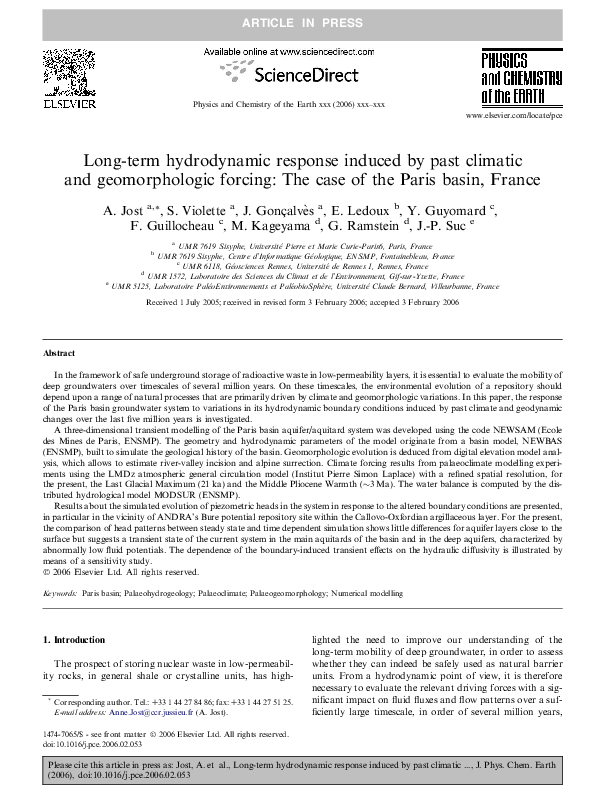 Paris basin sample answers picture