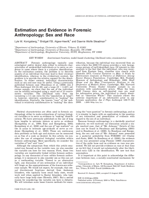 Forensic anthropology project image