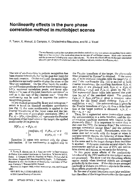  pdf nonlinearity effects in the pure phase correlation method in