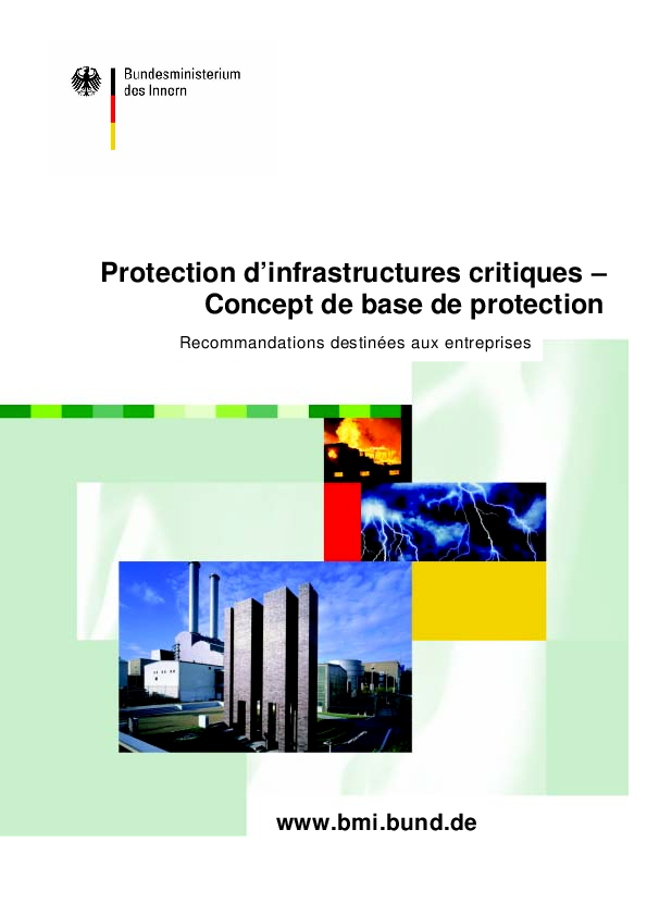 (PDF) Protection d'infrastructures critiques – Concept de base de ...