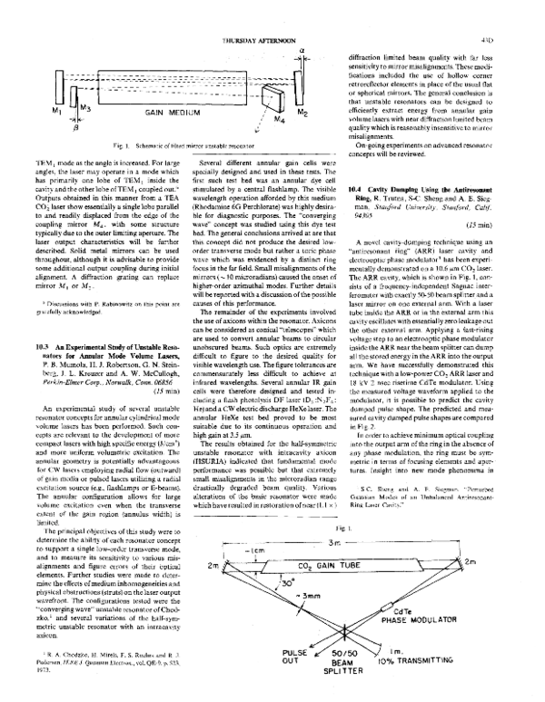 (PDF) Cavity dumping using the antiresonant ring