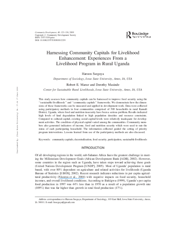 What is sustainable livelihood picture