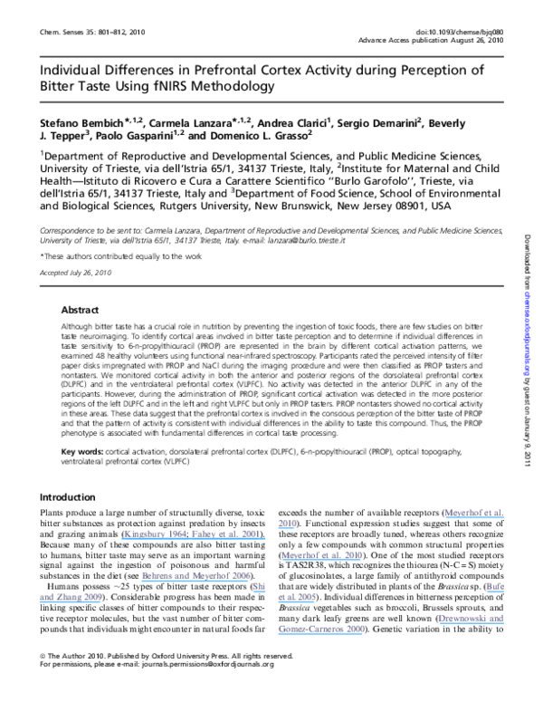 (PDF) Individual Differences in Prefrontal Cortex Activity during ...