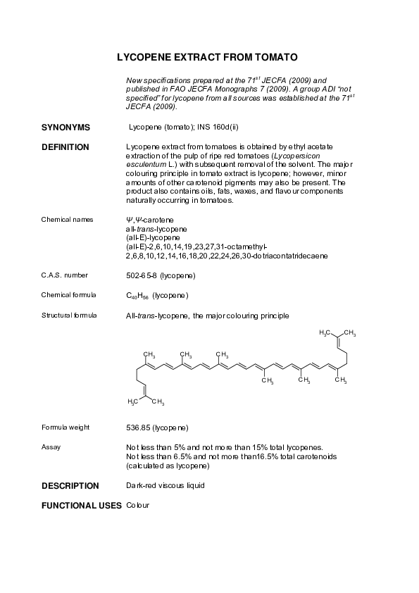 (PDF) LYCOPENE EXTRACT FROM TOMATO megha waghela Academia.edu