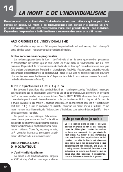 (PDF) AUX ORIGINES DE L'INDIVIDUALISME