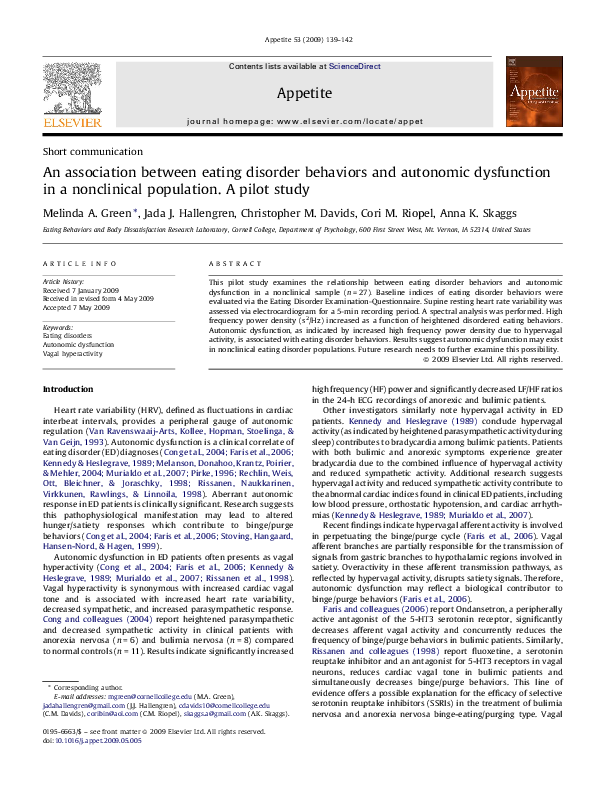 (PDF) An association between eating disorder behaviors and autonomic ...