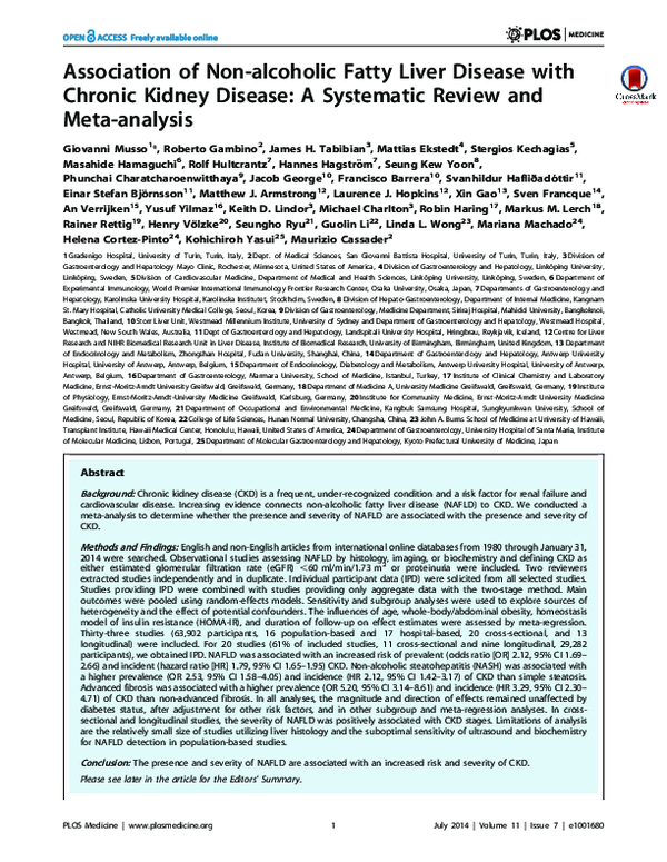 (PDF) Association of Non-alcoholic Fatty Liver Disease with Chronic ...