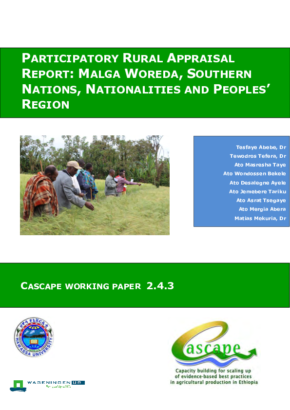 (PDF) Participatory Rural Appraisal Report Malga