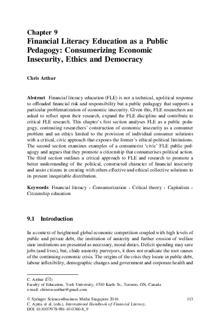 Economic insecurity essay picture