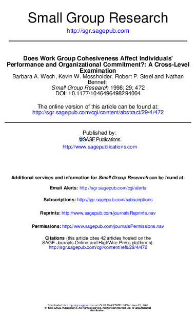 Group cohesiveness essay picture