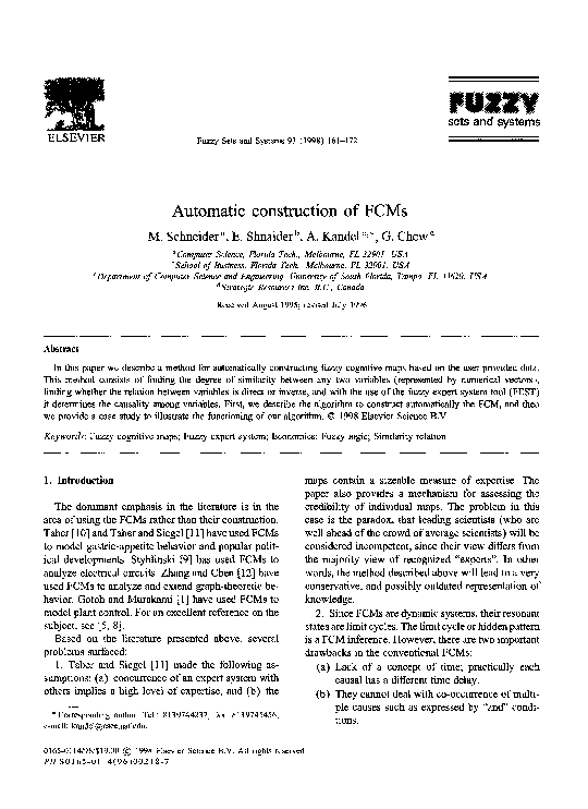 (PDF) Automatic construction of FCMs