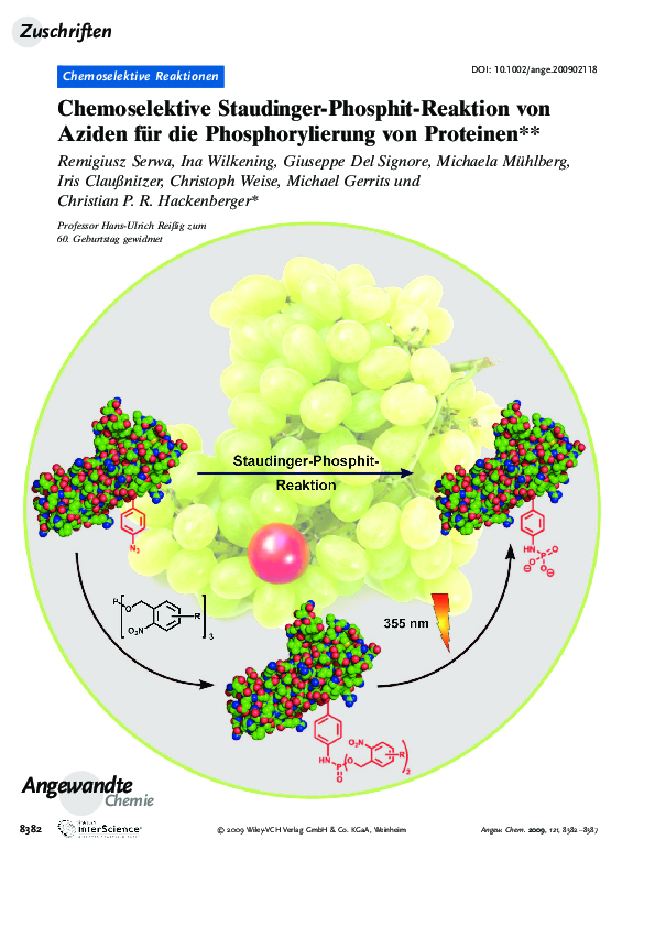 (PDF) Chemoselektive Staudinger-Phosphit-Reaktion von Aziden f r die ...