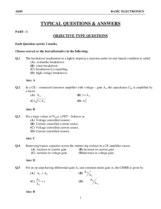 (PDF) OBJECTIVE TYPE QUESTIONS raman singh Academia.edu
