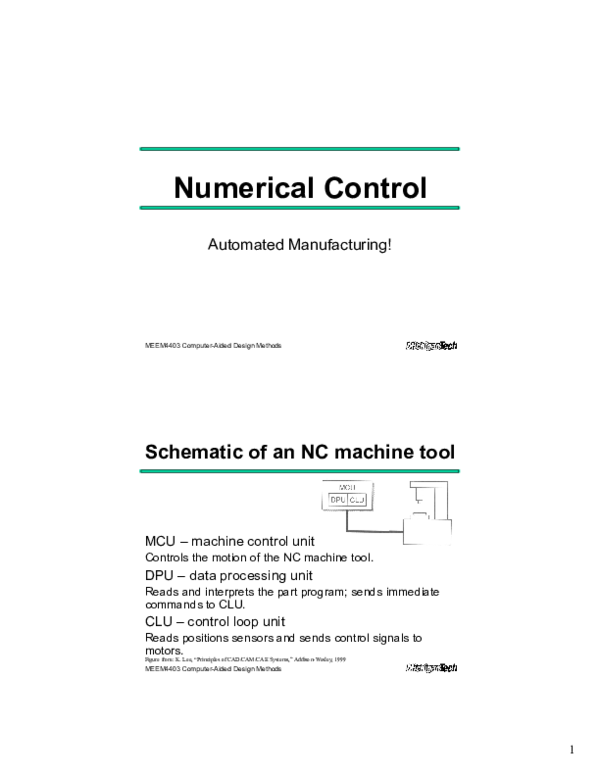 (PPT) CNC numercial control