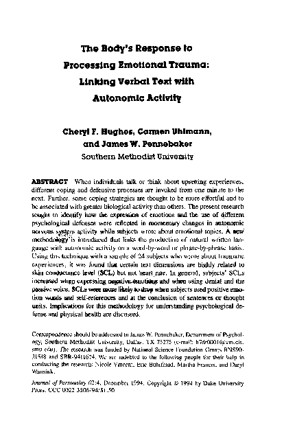 Trauma essay conclusion image