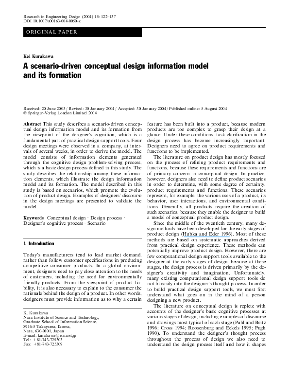 (PDF) A scenario-driven conceptual design information model and its ...