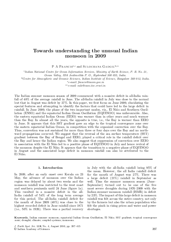 Assignment on monsoon in india image