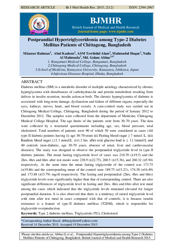 diabetes bangladesh pdf