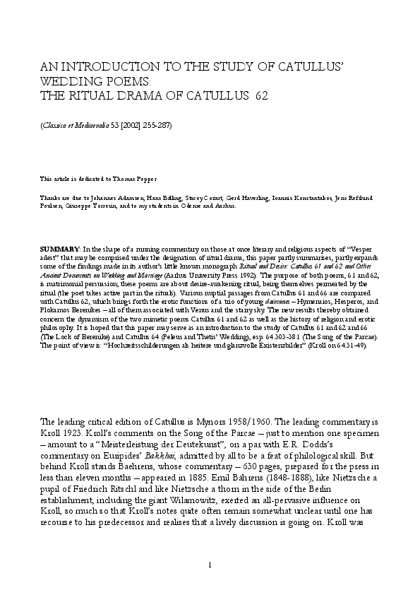 Catullus essays 07 picture