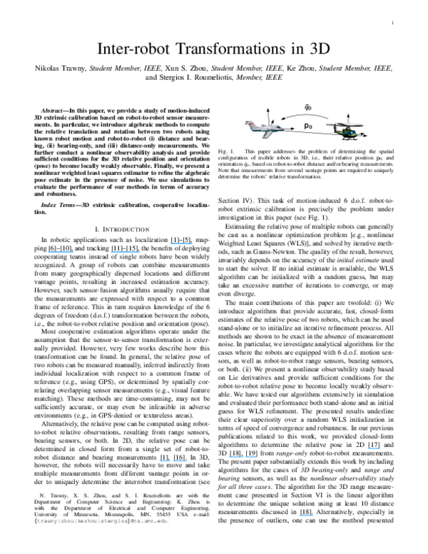 (PDF) Interrobot Transformations in 3-D