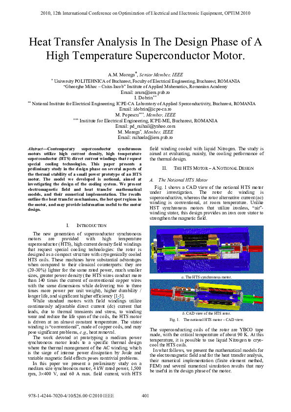 (PDF) Heat transfer analysis in the design phase of a high temperature ...