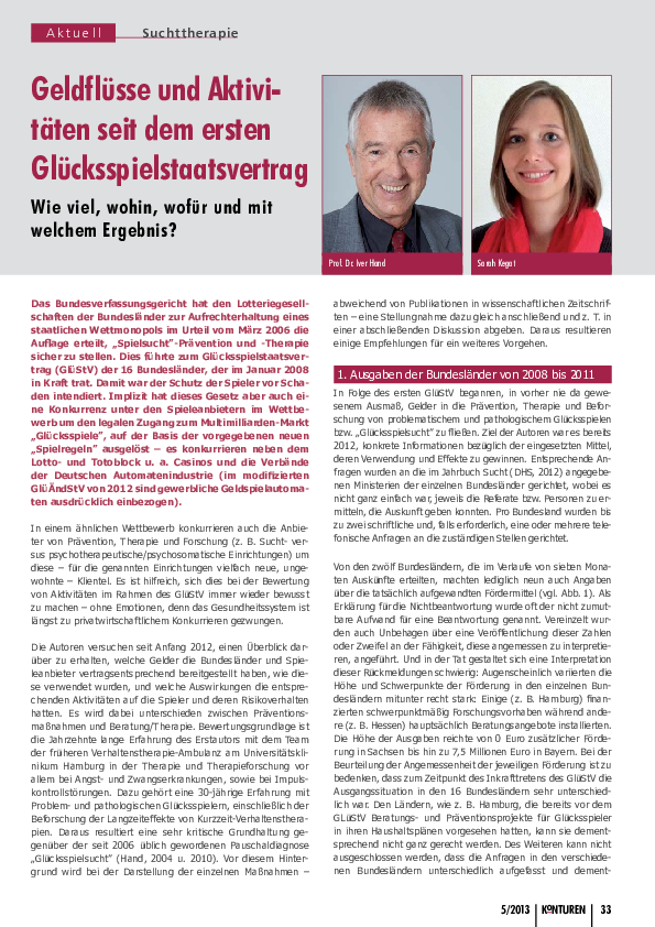 (PDF) Geldflüsse und Aktivitäten seit dem ersten ...