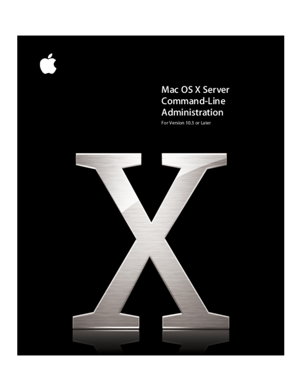 (PDF) Mac OS X Server CommandLine Administration thomas paul
