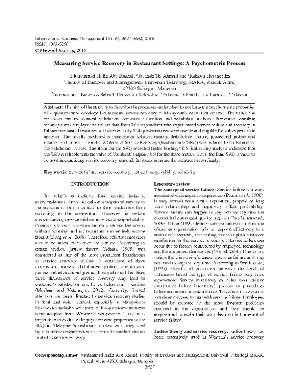 Importance of service recovery pdf image