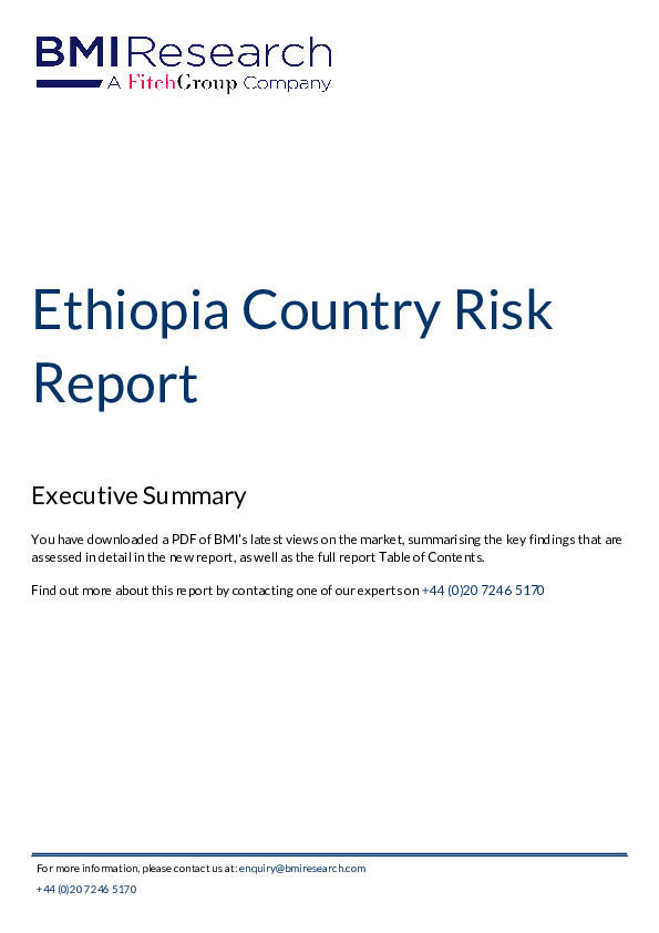 (PDF) ExecutiveSummary Ethiopia Country Risk Report