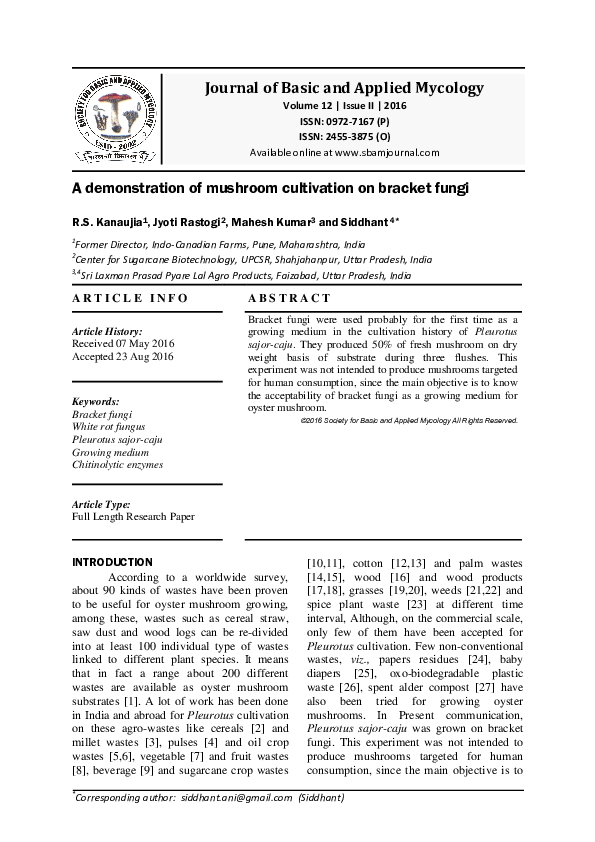 Mushroom production pdf image