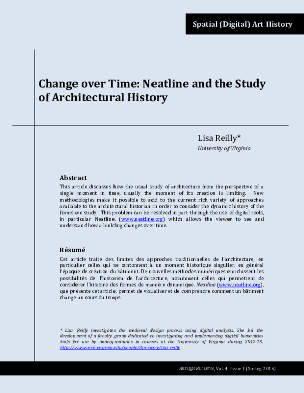 (PDF) Spatial (Digital) Art History Change over Time: Neatline and the ...