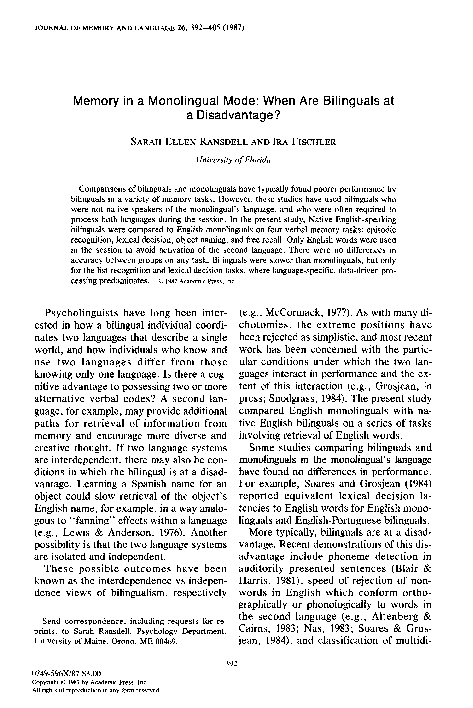 Are monolingual english speakers at a disadvantage essay image