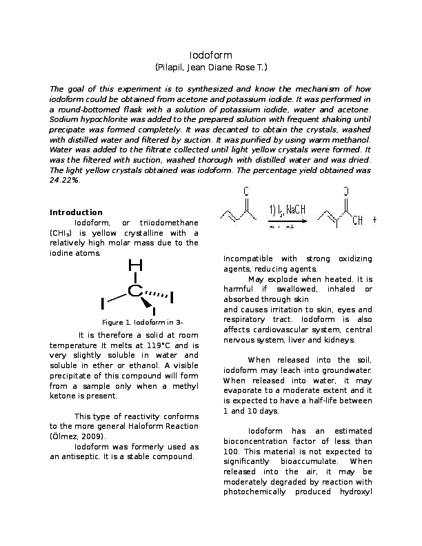 Aldehydes And Ketones Lab Report Conclusion