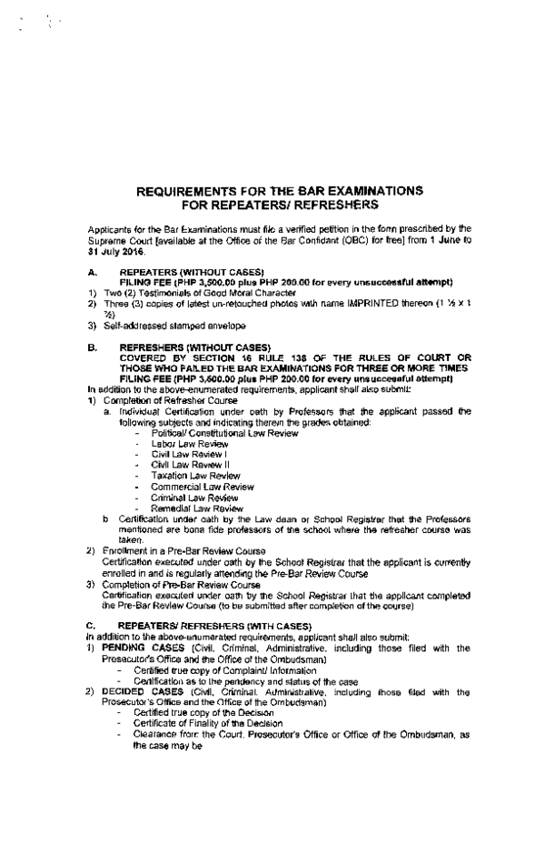 (PDF) Bar requirements repeaters miyaka yukihira Academia.edu