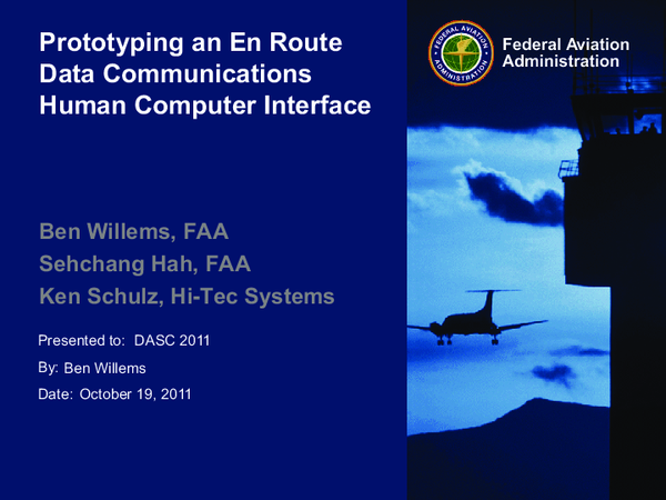 (PDF) Prototyping an En Route Data Communications human computer interface