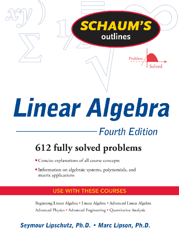 (PDF) Linear Algebra, 4th Edition (2009)LipschutzLipson Sergio