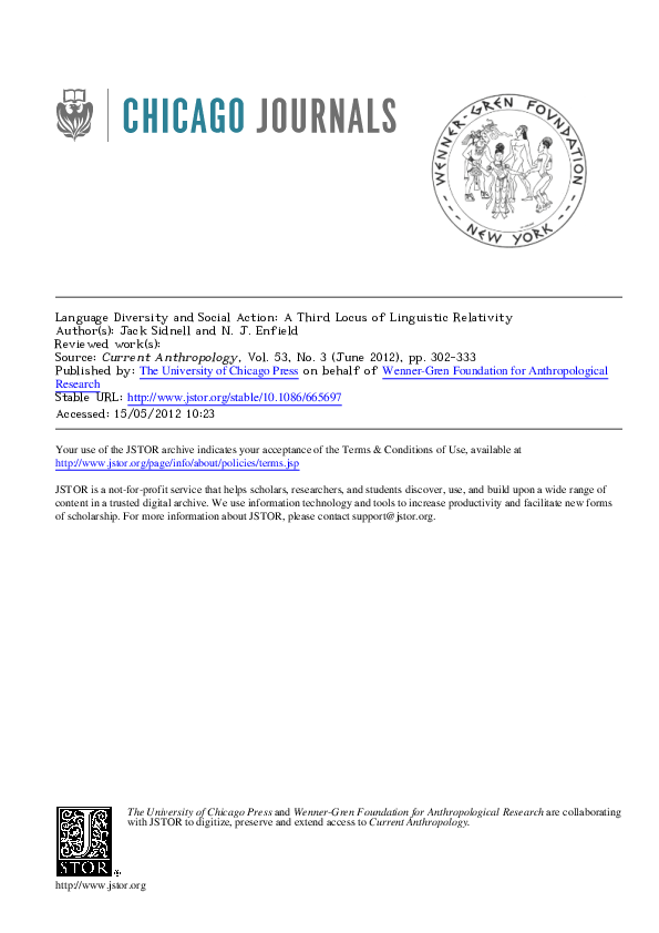 Language Diversity and Social Action
