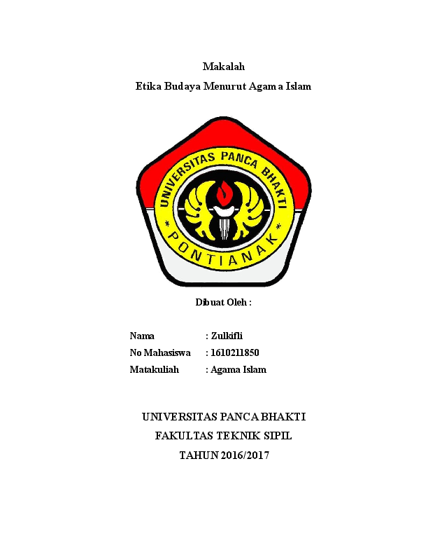 (DOC) Makalah Etika Budaya zulkifli zulkifli Academia.edu