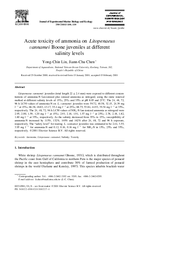 Ammonia toxicity in the giant mudskipper biology essay 07 image