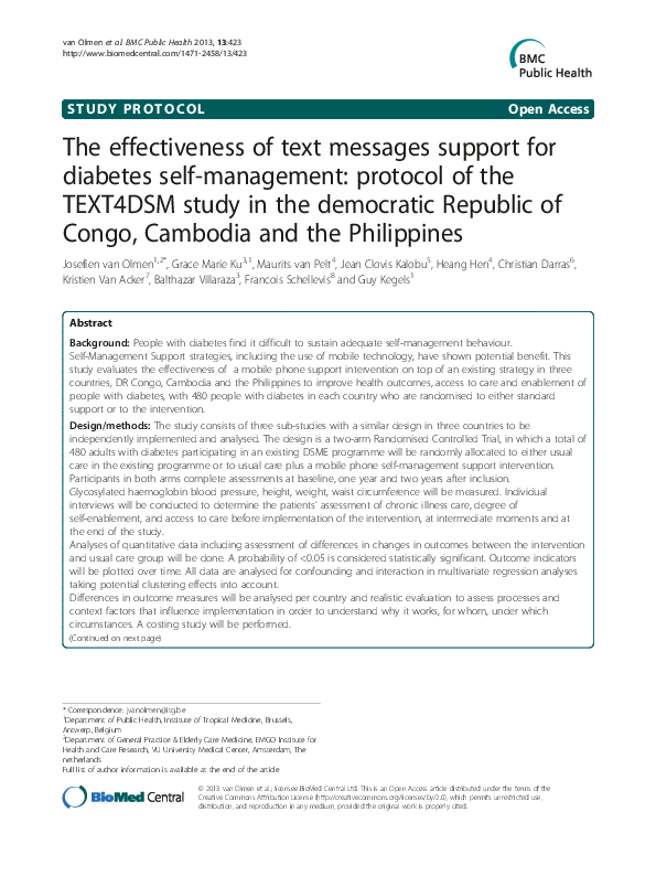 (PDF) BMC Public Health Full text The effectiveness of text