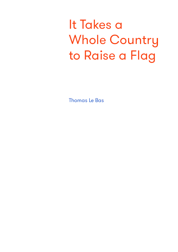 Pdf It Takes A Whole Country To Raise A Flag Thomas Le Bas