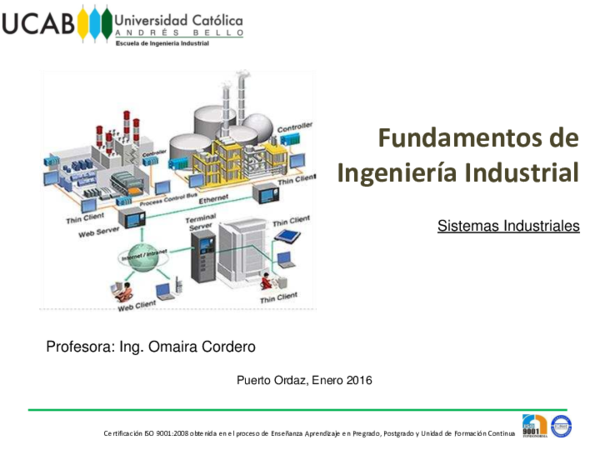 (PDF) Fundamentos de Ingeniería Industrial Sistemas Industriales