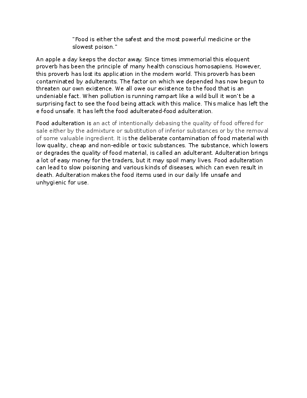 Conclusion of food adulteration essays image