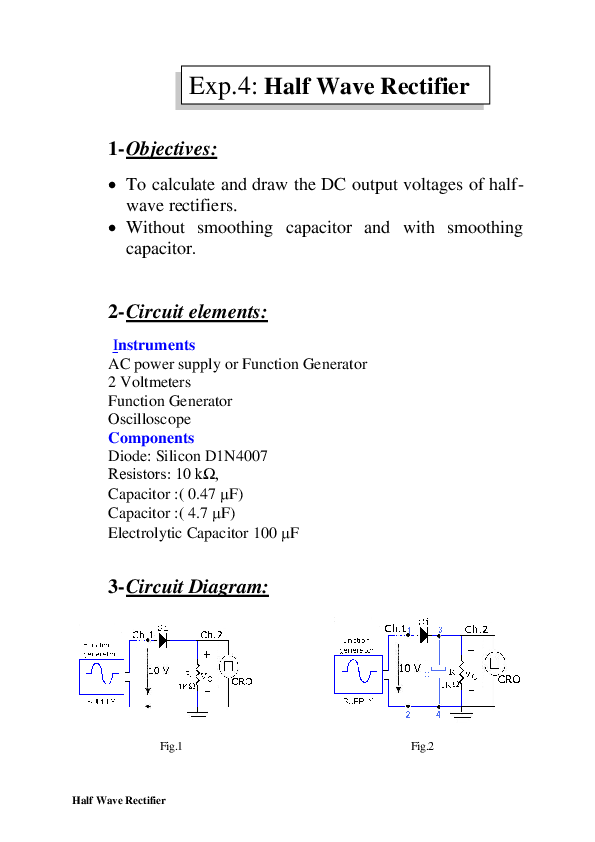(PDF) Half Wave Rectifier S.M. Abu Academia.edu