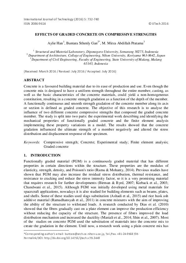 (PDF) EFFECTS OF GRADED CONCRETE ON COMPRESSIVE STRENGTHS