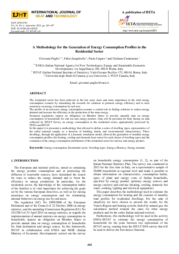 (PDF) A Methodology for the Generation of Energy Consumption Profiles ...
