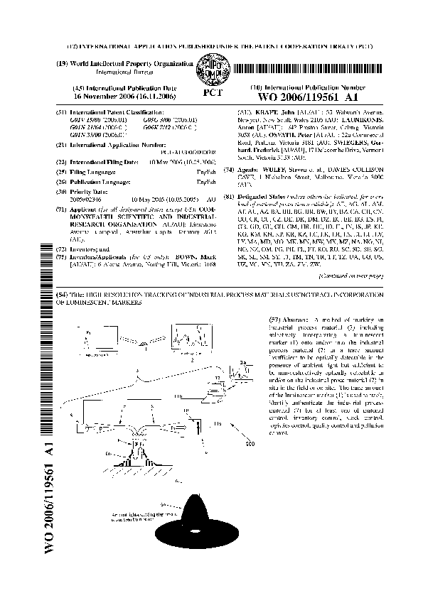 Pdf High Resolution Tracking Of Industrial Process Materials Using Trace Incorporation Of Luminescent Markers Gerhard F Swiegers Academia Edu