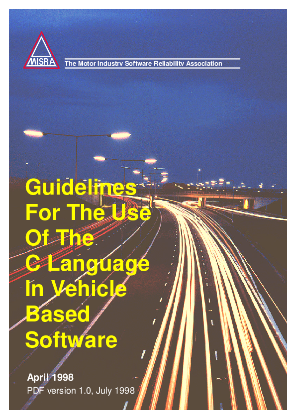 (PDF) The Motor Industry Software Reliability Association Guidelines ...