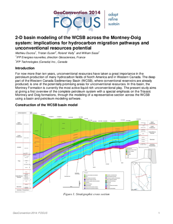 (PDF) GeoConvention 2014: FOCUS 2-D basin modeling of the WCSB across ...