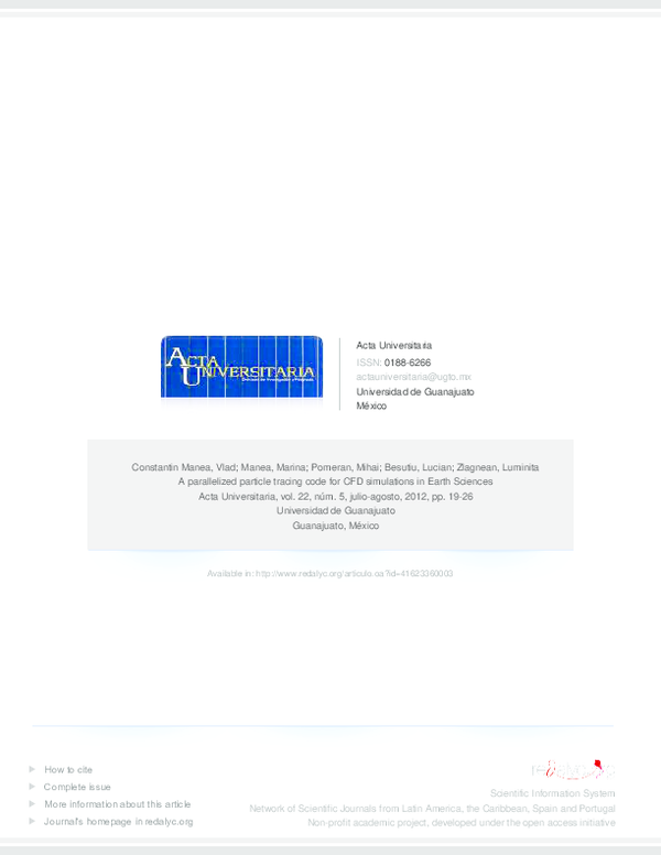 (PDF) A parallelized particle tracing code for CFD simulations in Earth ...